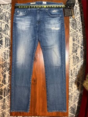 Ag Adriano Goldschmied “The Matchbox” Dark Blue Slim Straight Jeans